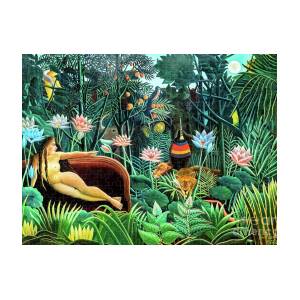 Deluxe Jigsaw Puzzle 1000 Piece Rousseau Henri‘s The Sleeping Gypsy YC1163 